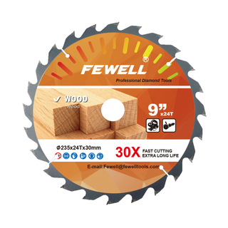 High quality 235*2.6*24T*30mm tct circular saw blade for wood cutting