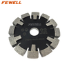 High quality 120*15/16/17*12*22.23mm Wall Floor heating Grooved Crack Chaser Diamond Tuck Point Saw Blade for grooving concrete