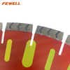 Premium quality 14/16inch 350/400*15/20*60 with 50mm ring Silver Brazed arix arrow tip segment diamond saw blade for cutting granite