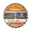 High quality Laser welded 14/16inch 350/406mm with cooling holes diamond mixed turbo segmented saw blade for cutting asphalt 