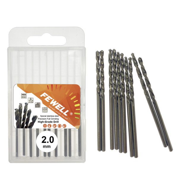 High quality M2 6542 HSS high speed steel twist drill bits 2-16mm for drilling metal iron aluminum
