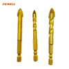 High quality 6/8/12mm diameter spiral hex shank cross arrow tip spiral glass tile drill bit
