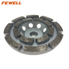 High quality 4/7inch 100/180*5*M16 cold press sintered 4inch diamond cup grinding wheel for concrete stone