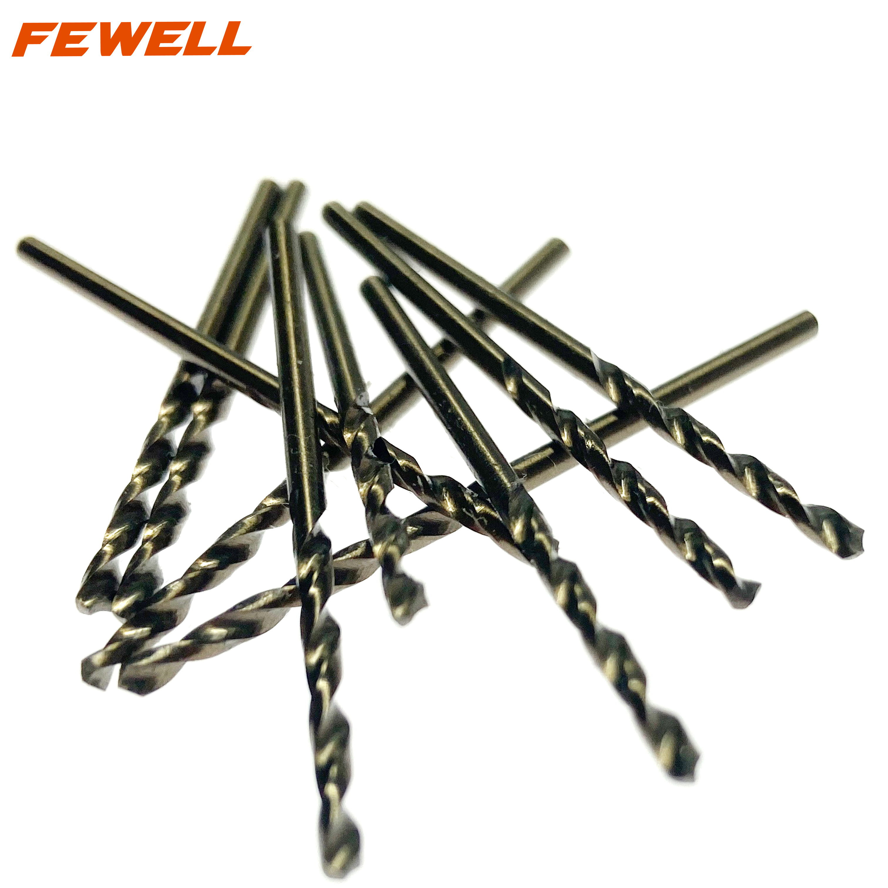 Premium quality M35 straight shank HSS twist drill bits 2-16mm for drilling Metal, inox and Stainless Steel