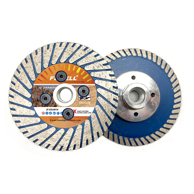 High quality Hot Press 4-9inch 105-230*M14 diamond turbo saw blade for cutting and grinding granite