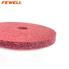  High quality 100/150/200mm 4/6/8in Nonwoven abrasive disc nylon polishing wheel for metal stainless steel