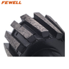 High Quality 50*42T*M14 Segmented Sintered Diamond Drum Wheel with Water Outlet for Grinding Stone Granite