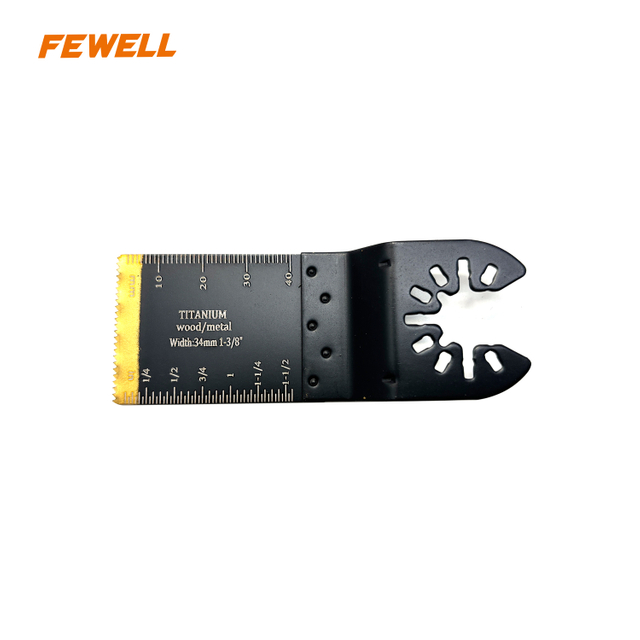 5PCS Set 34x95mm Titanium Coated Bi-metal Multitool Oscillating Saw Blades for Wood and Metal Cutting