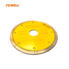 115mm Super Thin Hot Press Continuous Rim Diamond Saw Blade for Tile Marble Cutting with 8 Sector-Shaped Slots