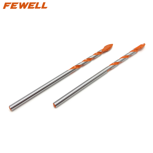  High quality 4/5mm Triangle shank twist carbide drill bit for tile glass
