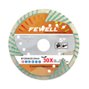 High quality Cold Press sintered 5inch 125*2.5*8*22.23mm MG turbo diamond saw blade with protective teeth for cutting concrete beton