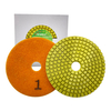 Low price 4inch 100mm 1# 2# 3# 3 step buff diamond polishing Pads for granite stone concrete floor