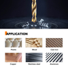 29PCS Fully Ground 5% Cobalt HSS M35 Twist Drill Bit Set for Drilling Metal, Stainless Steel