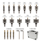 5/8”(16 mm), 3/4”(19 mm), 7/8”(22 mm), 1”(25,5 mm), 1-1/8”(29 mm), 1-1/4”(32 mm), 1-3/8”(35 mm), 1-1/2”(38 mm),1-3/4”(45 mm), 2”(51 mm), 2-1/8”(54 mm), 2-1/4”(57 mm)