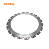 Laser Welded Ring Shape Turbine Segmented Diamond Saw Blade for Cutting Concrete Beton Granite