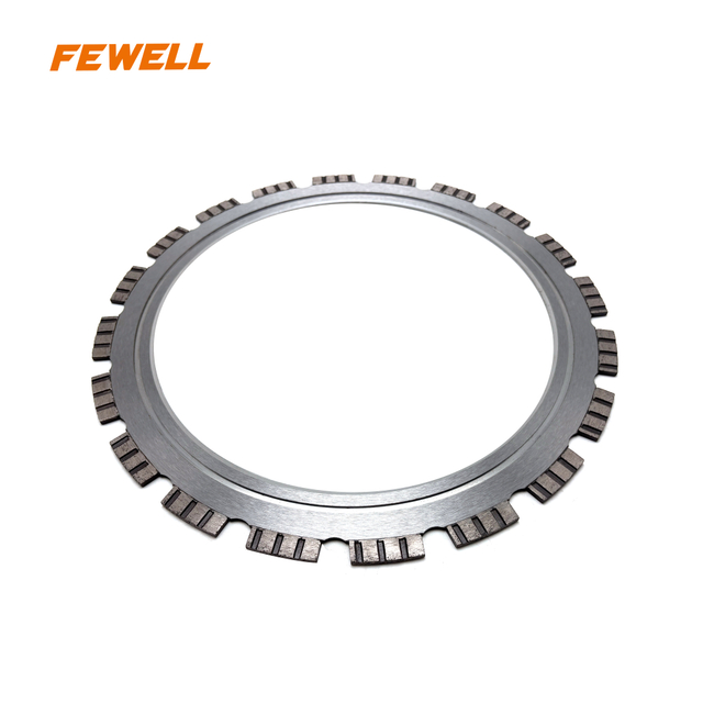 Laser Welded Ring Shape Turbine Segmented Diamond Saw Blade for Cutting Concrete Beton Granite