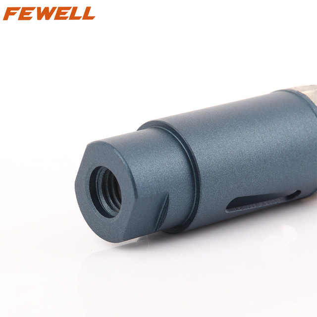 High quality Silver Brazed 33*10*80*M14 thread diamond continuous rim Core drill bit for granite