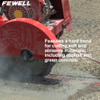 High quality laser welded 14in 350mm laser welded deep drop diamond saw blade for wet cutting asphalt