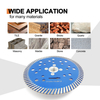 High quality Hot Press 5inch 125*10*M14 continuous thin turbo diamond saw blade for cutting ceramic granite concrete marble bricks