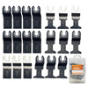 20PCS 34mm 44mm HCS Bi-metal Multi Tool Oscillating Saw Blade set for Wood and plastic Cutting 