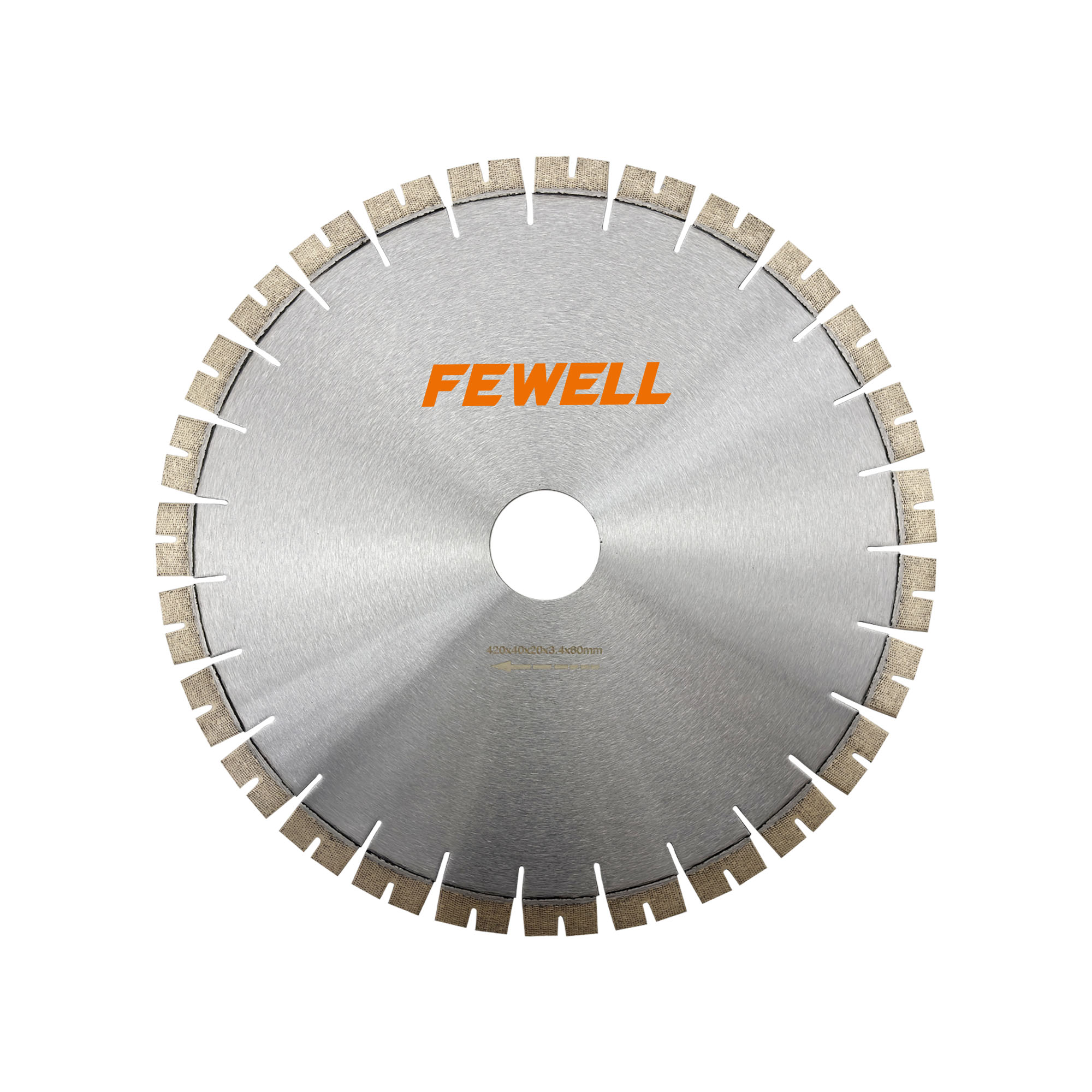 420mm Laser Welded Silent Core Arix Segment Diamond Saw Blade for Marble Cutting