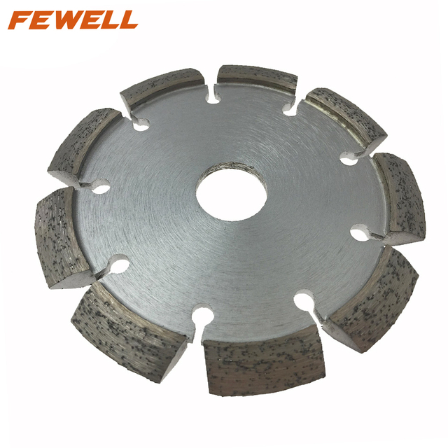 High quality Silver Brazed 4.5inch 115*22.23mm 9.5mm thickness roof type segment diamond tuck point saw blade for cutting beton concrete