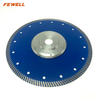 High quality Hot Press 9inch 230*2.6*10*70mm with 22.23mm aluminum flange center diamond turbo saw blade for cutting granite