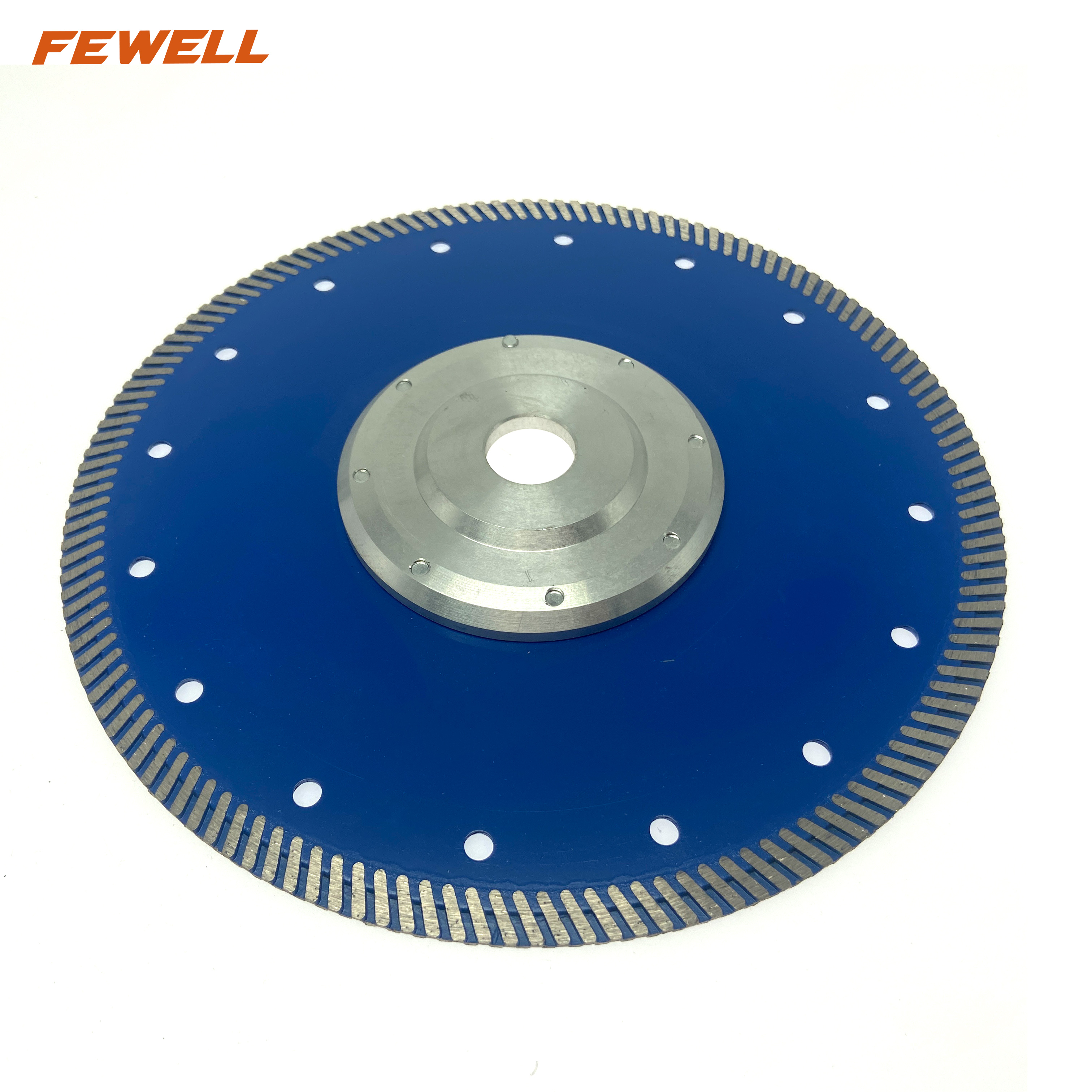 High quality Hot Press 9inch 230*2.6*10*70mm with 22.23mm aluminum flange center diamond turbo saw blade for cutting granite