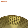 High quality 7inch 180*22.23mm double side triangle shape blade electroplated diamond saw blade for marble 