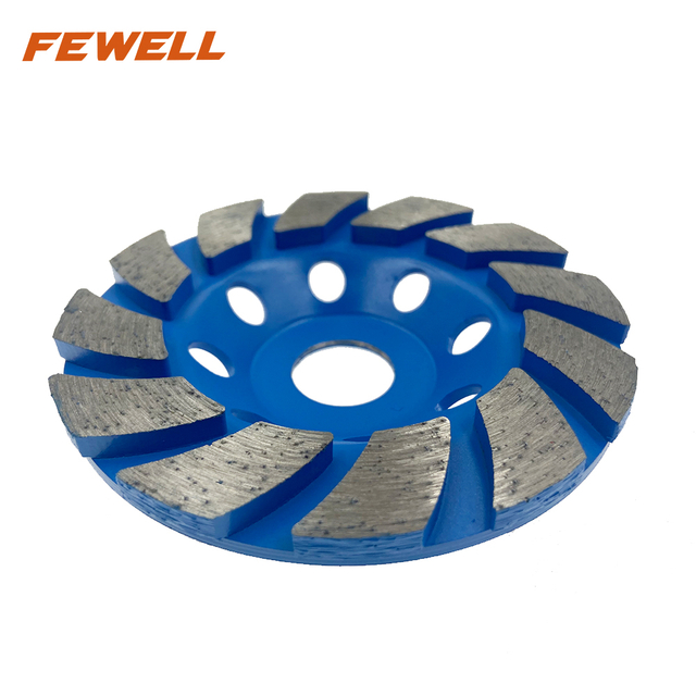 DIY 100*3*20 Cold press 4inch sintered diamond cup grinding wheel for granite concrete , stone