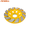 Cold Press sintered 4inch 100*22.23mm diamond turbo grinding cup wheel for concrete granite stone