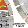 High Quality Cold Press 12-14inch 300-350mm Segment Height 15mm Diamond Segmented Saw Blade for Cutting Concrete Brick Granite Masonry