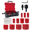 High Quality 16PCS Bi-Metal Industry Hole Saw Set with Box for Metal, Wood, PVC, Plastic, Drywall, Steel, Aluminum Alloy, Plasterboard