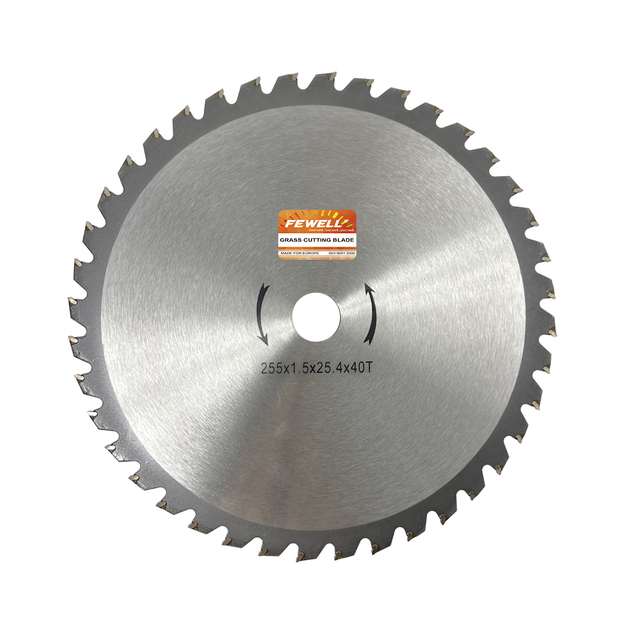 High Quality 10''x40T Gardening tool 255*1.5*25.4 Trimmer head TCT saw Brush cutter Blade for cutting brush grass