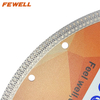 High quality hot press 4-14inch 105-350*10mm height reinforced center super thin X turbo diamond saw blade for cutting ceramic tile porcelain