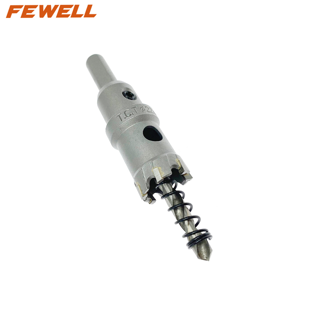  High quality 22mm 25mm 32mm TCT Tungsten Carbide tipped Cutter Metal Hole Saw for Stainless Steel Metal Wood Drilling