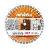 High quality Laser welded 14inch 350*3.4*10*25.4mm + pin hole with 7pcs TCT protection teeth and cooling hole diamond saw blade for cutting concrete beton