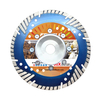 Hot Pressed 7/9inch with 22.23mm Flange MG Turbo Segemented Diamond Saw Blade with Protection Teeth for Cutting Concrete