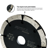 4.5inch Tuck Point Blades with with 7/8"Bore, Sandwich Double Diamond Tuck Point Blade for Cutting Concrete