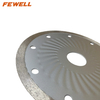 High quality Hot press 5inch 125*1.2*7*22.23mm diamond saw blade for wet cutting tile with wave turbo steel plate