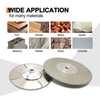 7inch 180*M14 flange double side triangle shape tools electroplated diamond saw blade for cutting and polishing marble granite 