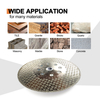 High quality 7/9Inch 180/230mm M14 flange single side triangle shape electroplated diamond saw blade for marble 