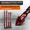 Masonry Drill Bits Set 10 Pcs for metal, brick, glass, ceramic tile plastic wood diamond hole saw Size 1/8" to 1/2"