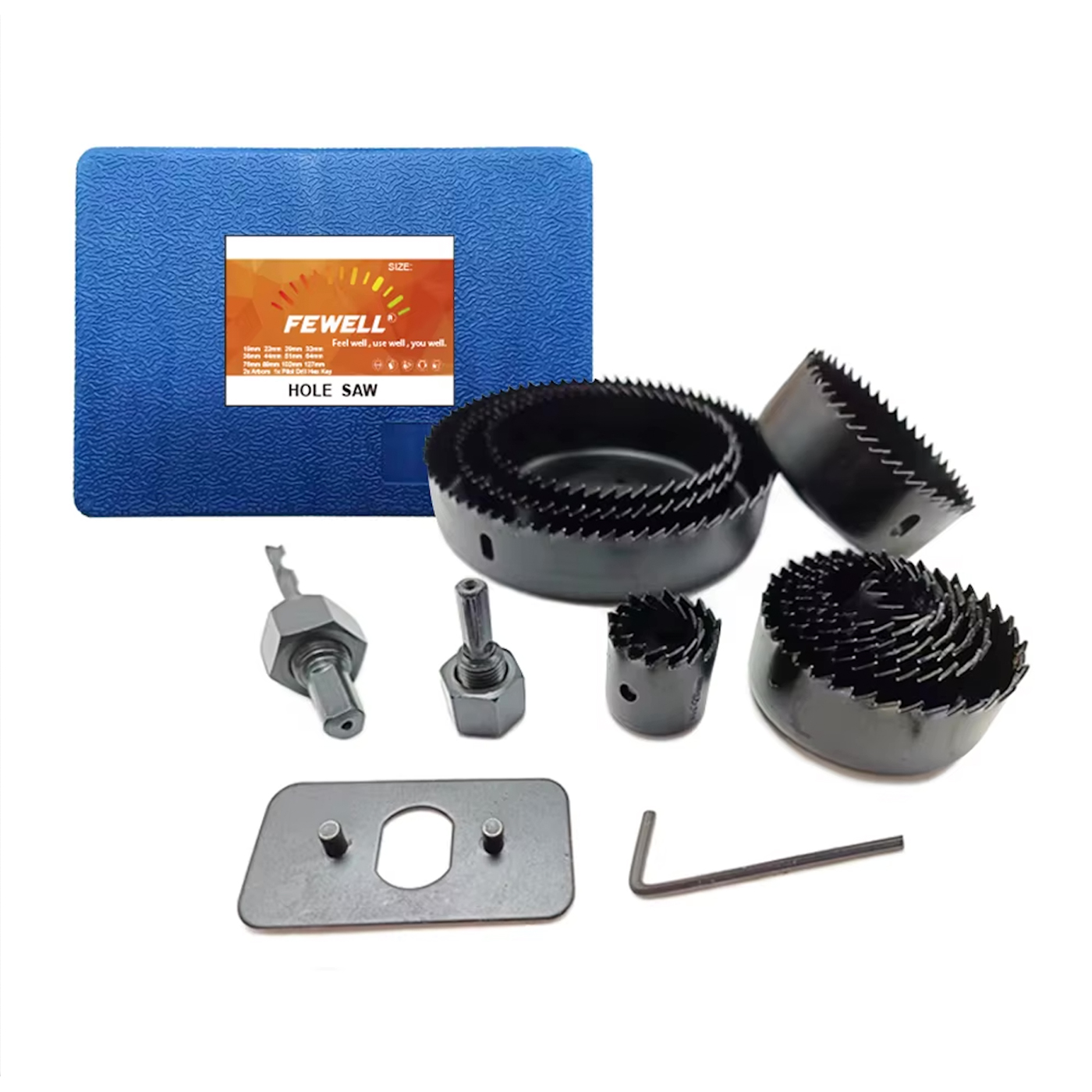 16pcs Premium grade Tungsten Carbide Tip Core Drill Bit hole opener cutter series TCT Hole Saw set For Wood