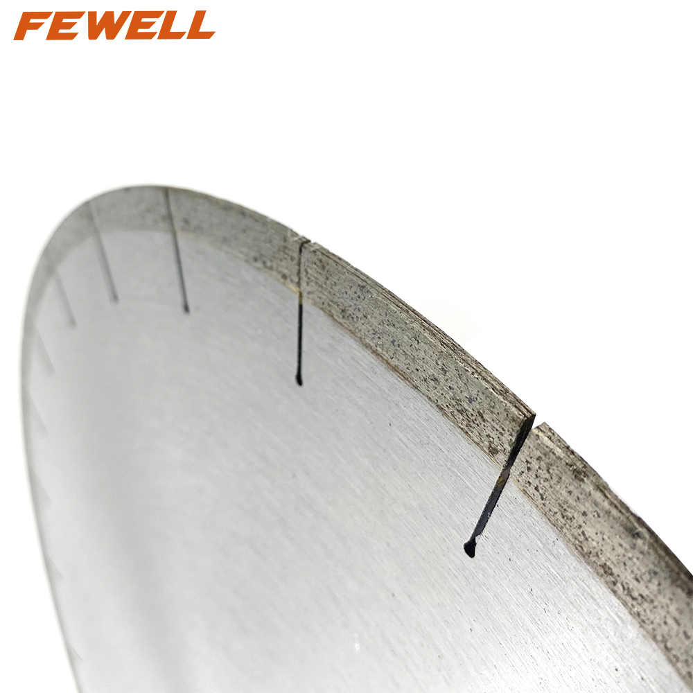 DIY Silver brazed 12inch 350*10*60mm segmented silent steel diamond saw blade for cutting Dekton