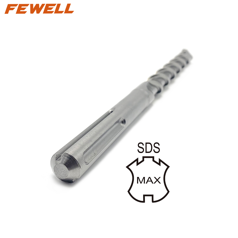 High quality Single tip SDS max 25*350/600/800/1000mm Electric hammer Drill Bit for Concrete wall rock Granite drilling hole