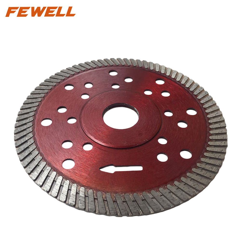 High quality Hot Press 5、9、12inch 125-300*10mm height with cooling holes diamond saw blade for cutting granite