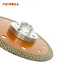 High quality hot press 4、4.5、5inch 105-125*10mm height special teeth Aluminum flange diamond saw blade for cutting ceramic tile porcelain