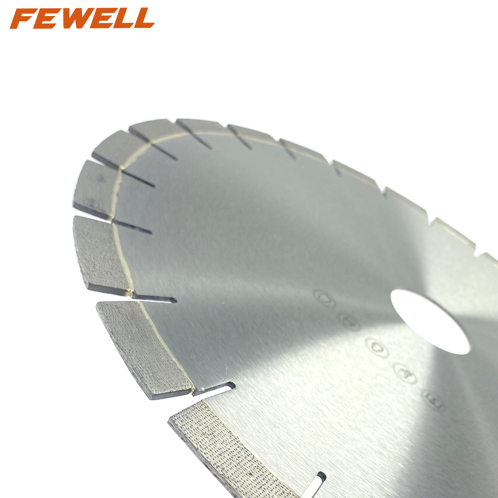 Premium quality 14/16inch 350/400*15*50mm Silver Brazed arix segment silent diamond saw blade for wet cutting granite