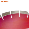 Premium quality 14/16inch 350/400*15/20*60 with 50mm ring Silver Brazed arix segment diamond saw blade for cutting granite